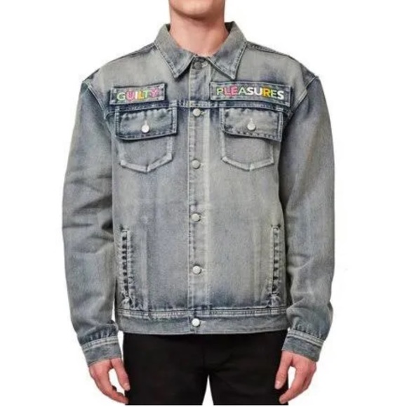 WESC Guilty Pleasures Trucker Unisex Jean Jacket NWT - Picture 16 of 16